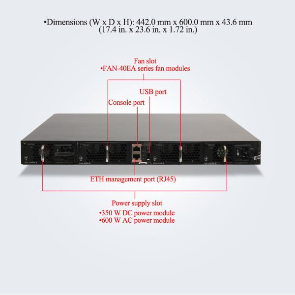 128 Mpps Cloudengine 6800 Tor Switch 8K MAC 4.8 Gbit/S CE6810-48S4Q-LI