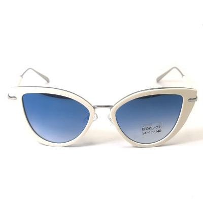 BS022 Óculos de sol de aceto de metal premium Óculos de sol de moda Óculos de sol de borboleta