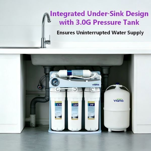 6-Stage Under Sink RO Water Purifier With UV And Alkaline Filter