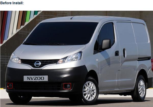 Nissan NV200 LED lights car fog lights upgrade DRL daytime running light