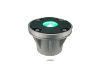 Apontando a lente da resistência de pressão da luz verde inserir do heliporto do diodo emissor de luz das luzes de aterrissagem do heliporto do ponto