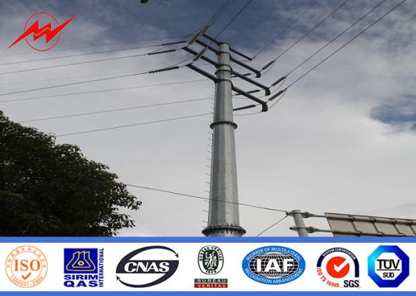 Épaisseur de service en acier 11m ronde extérieure de Polonais de puissance 5mm pour la ligne de transmission