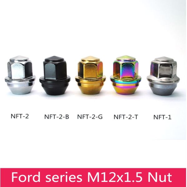 0.06 Kilogram Ford Focus Chrome Lug Nuts Carbon Steel Easy Installation
