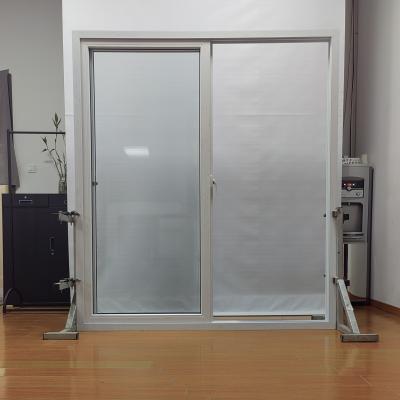 Double Tempered PVC Sliding Glass Doors Customizable Pvc Glass Sliding Door Weather Resistance