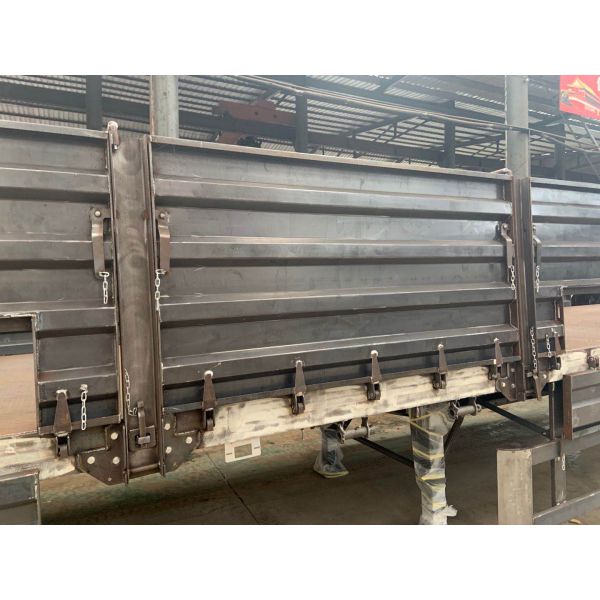 40 тонн 45 60 кубических U-типа тандемный наклонный трейлер с тандемным гидравлическим подъемником и конструкцией