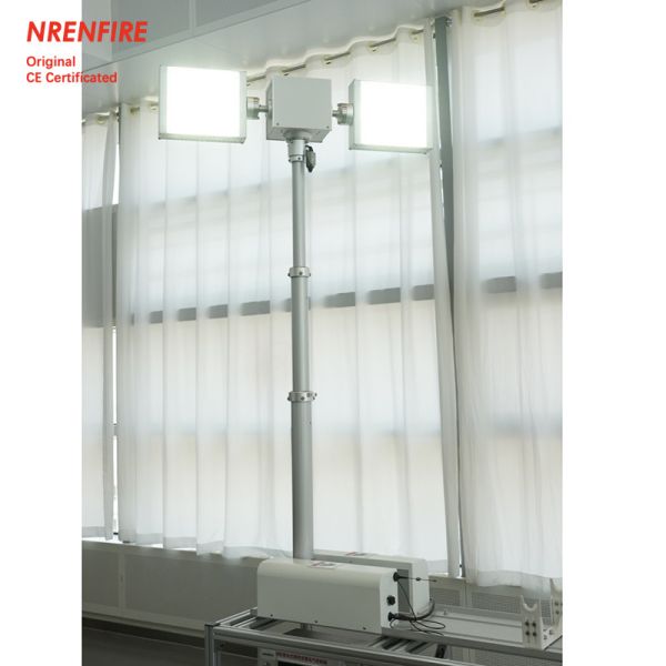 1.8m emergency light tower-pneumatic telescopic mast light tower for fire vehicle, pan tilt light tower, pneumatic mast lighting tower NR-R1800-240