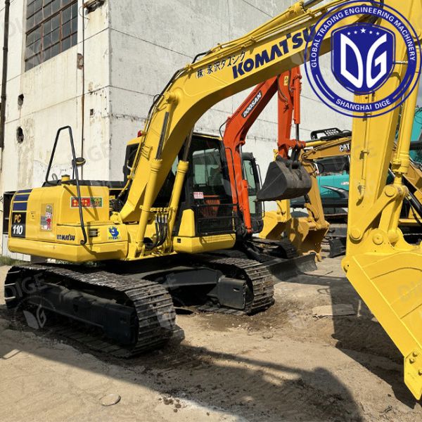 Происхождение Япония PC110 Использованный экскаватор Komatsu PC110 Crawler Excavator Подержанный гидравлический экскаватор Komatsu PC110
