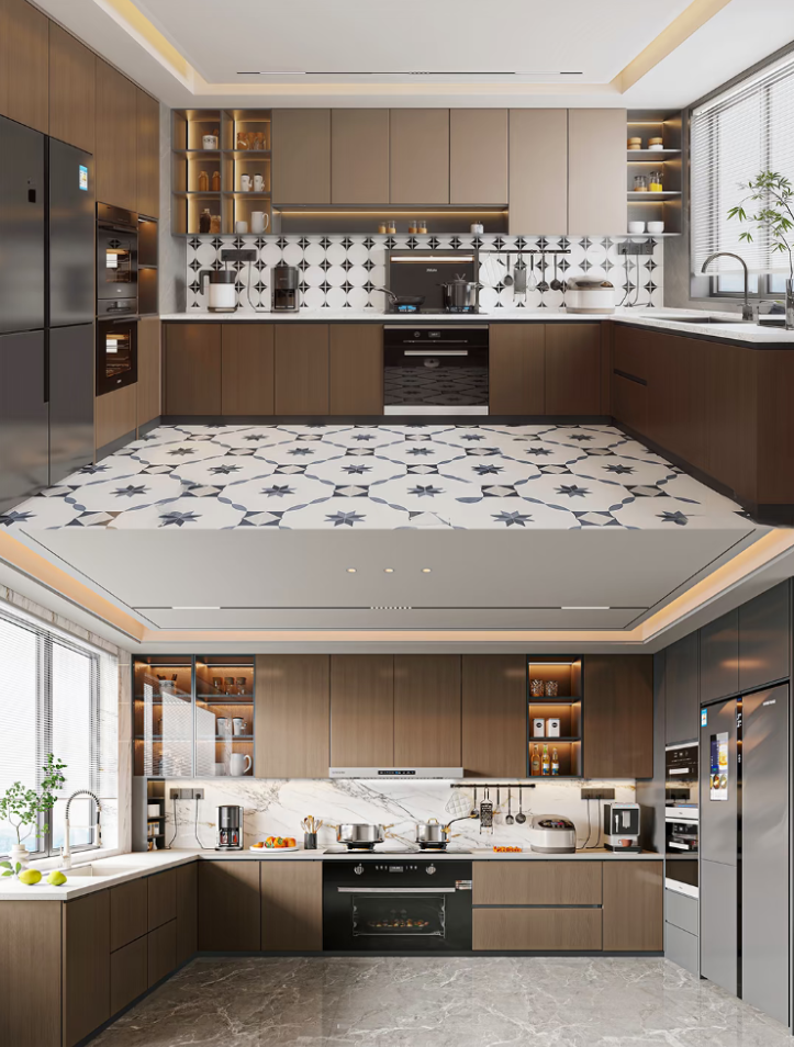 Flat-Pack RTA Melamine Kitchen Cabinets - Easy DIY Assembly