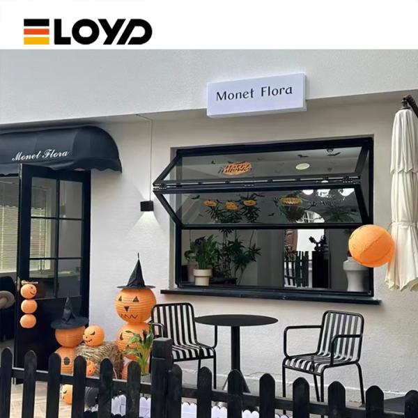 Aluminum Folding Bar Window with Tempered Glass and PAG Lock