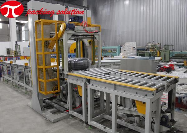 O aço da máquina de embalagem do filme de estiramento GG600 conduz o envolvimento transportando a velocidade 10m-20m/Min