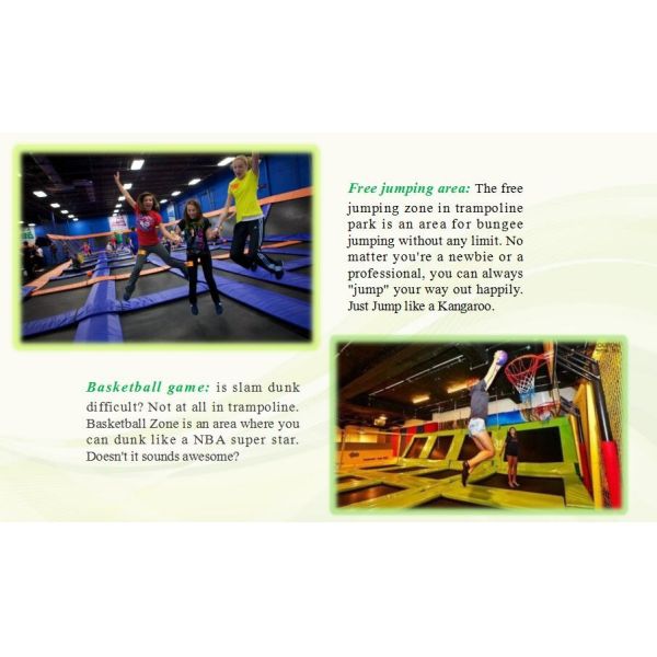 280M2 Free Design Shopping Mall Relaxing Center Indoor Children Trampoline Park