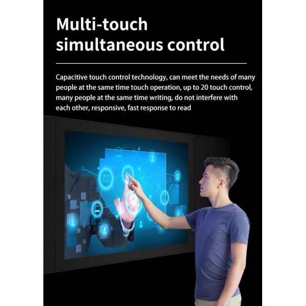 Capacitive 86In Nano Blackboard 8GB 16GB Electronic Blackboard