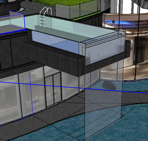 Прозрачный прозрачный бесконечный акриловый стенный наружный полиэстерный бассейн для семейного развлечения