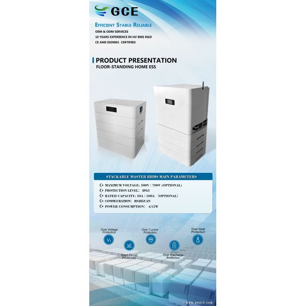 High Quality GCE High Voltage 409.6V 100A 40kw White Solar Stackable Storage 15kwh 20kwh 30kwh 35kwh For Home Energy System