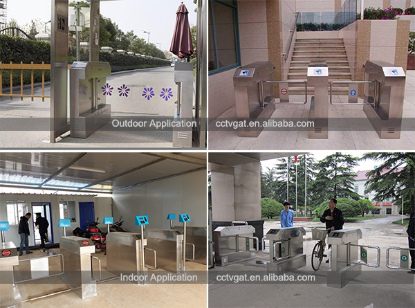 Wholesale Factory Price Outdoor Waterproof Swing Barrier Gate with Qr Code Reader