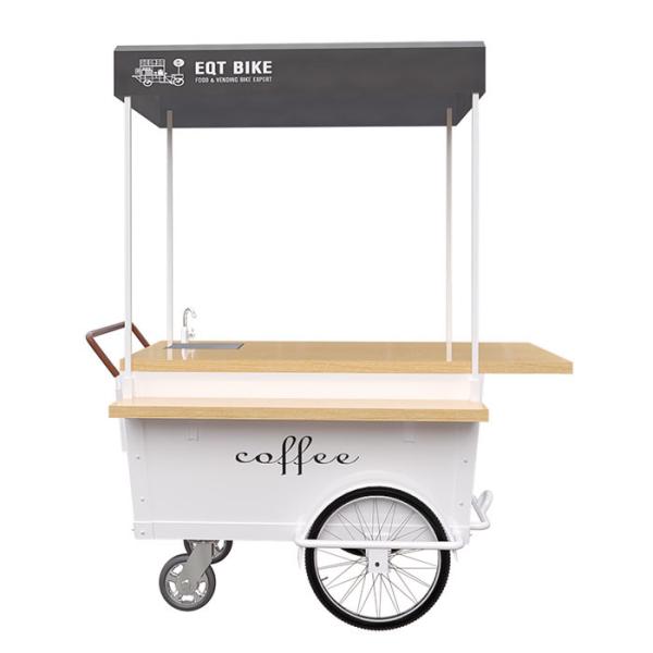 Bicicleta do café da rua das rodas do impulso 4 da mão fácil de usar para vender do café