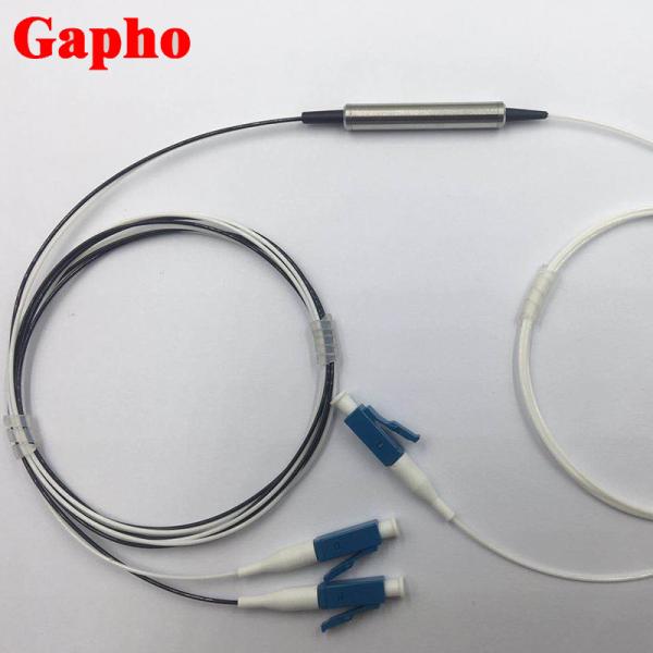 da fibra dupla da janela do único modo 1x2 acoplador ótico 1310/1550nm FBT 250um desencapado