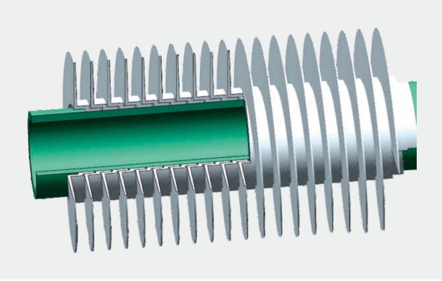 A179 Would Fin Tube L-Shaped AL1060 Fin Carbon Steel Tube Oil Cooler