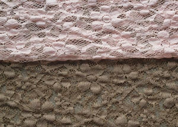 Allover Nylon Rayon Stretch Lace Fabric / Elastic Floral Lace Fabric CY-LW0104