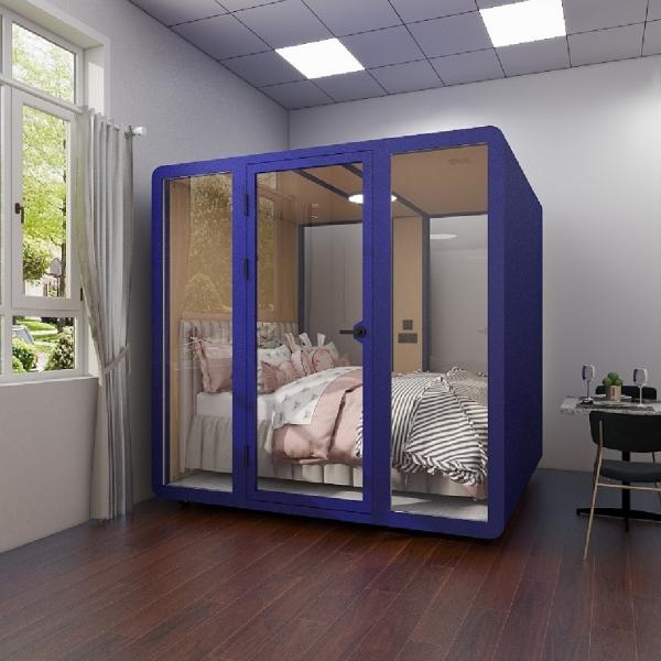 Private Soundproof Meeting Pod Fast Install 6 Person Meeting Pod For Office Studio