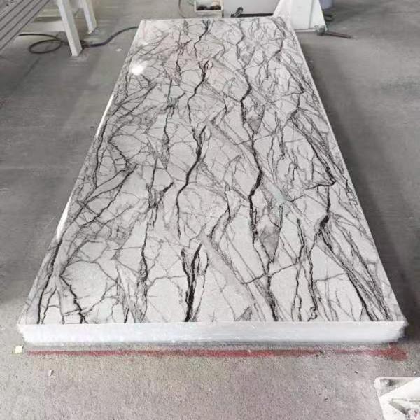 Fornecedor chinês introduz folha de mármore UV painel de parede decoração interior folhas de plástico de placa UV