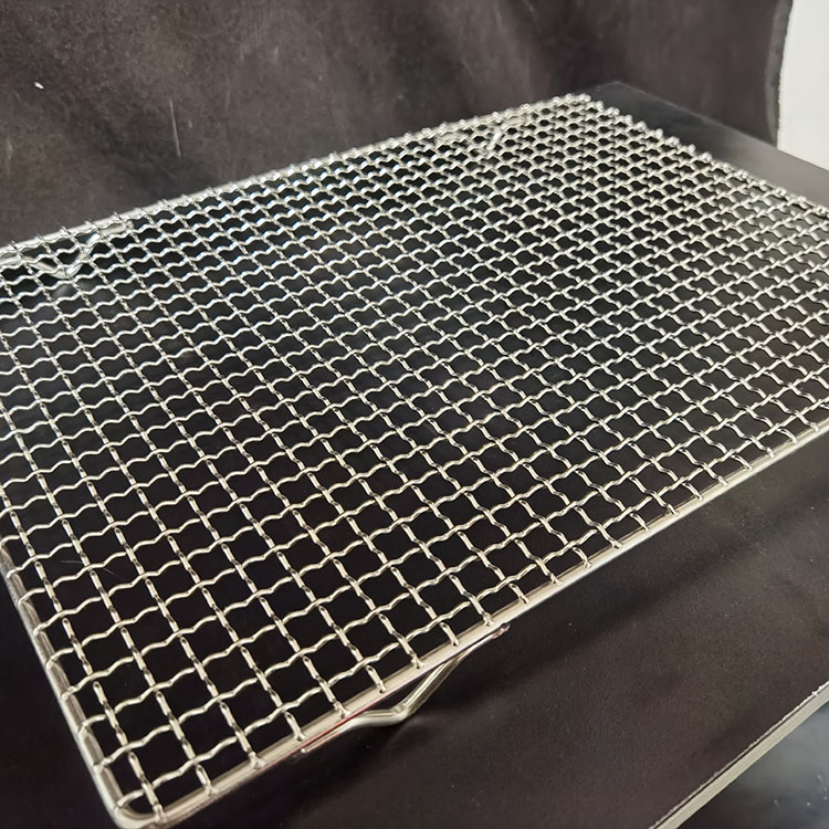 Custom Size High Working Temperature Stainless Steel Wire Mesh BBQ Drying Baking Tray