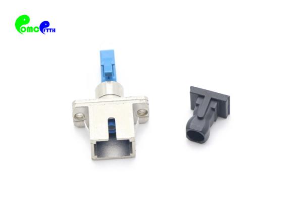 SC Female To LC Male SX SM Fiber Optic Adapter 1000times Durability With LC Blue Connect Metal Material