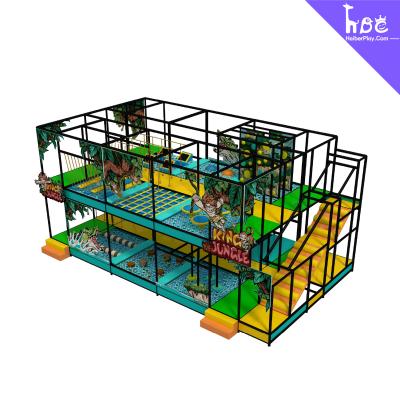 Double Layer Junior Ninja Course Equipment For Indoor Playground