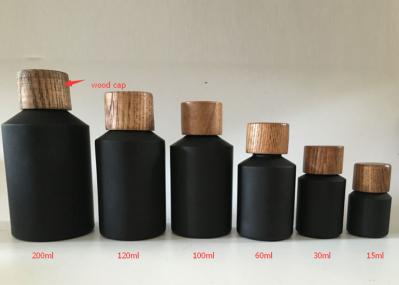 Durable Recyclable Airless Black Glass Cosmetic Jars For Cosmetics Products