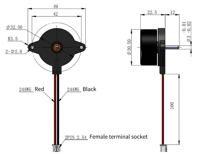 инструмент мотора 4500RPM небольшого электрического двигателя DC 5W небольшой безщеточный электрический