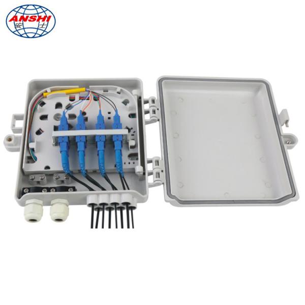Outdoor Indoor 8 core Optical Fiber Distribution Box FAT Box with Pigtail or With PLC Splitter