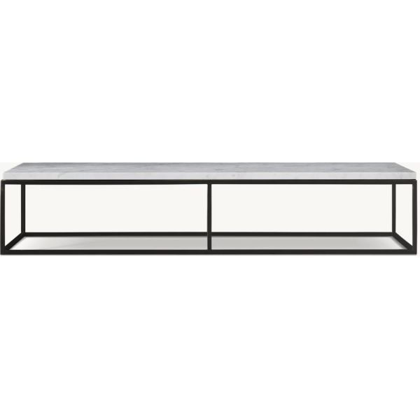 Stainless Steel And Sintered Stone Top Coffee Table Furniture For Modern Homes