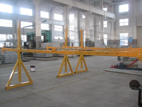 Lifting Suspension Mechanism Suspended Work Platform With Dipping Zinc / Painted Steel Material