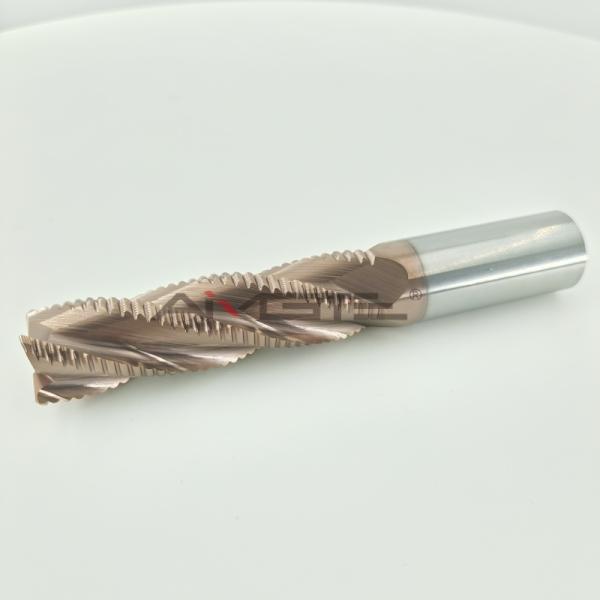 TiSiN Coated Carbide Roughing End Mills Solid Carbide Cutting Tool Fo High Temperature