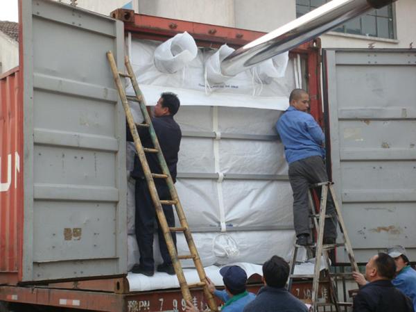 20ft PP woven dry bulk container liner for PP, PVC, PE ,PET resin