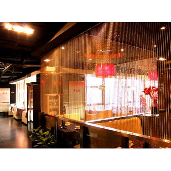 Stainless Steel Metal Bead Curtain 2mm-12mm Diameter for Space Divider