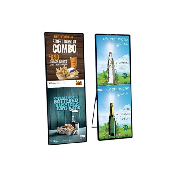 IP40 Indoor LED Poster Screen Digital Ads Display 2880Hz Refresh Rate 2 Years Warranty
