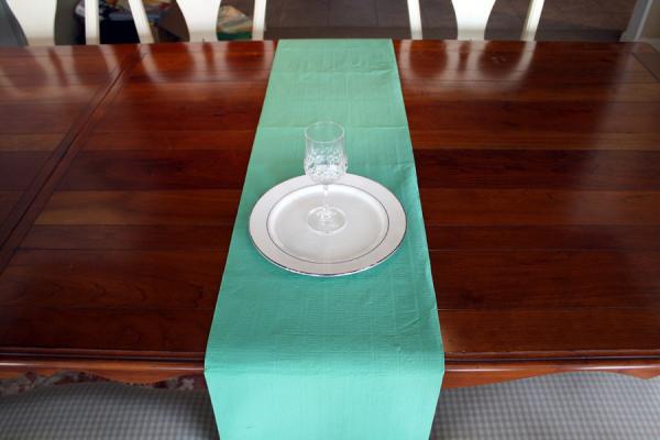 Toalha de mesa alinhada poli de 52 x 90 vinis, toalha de mesa de papel da atividade 16-20gsm