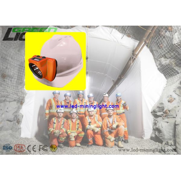 18000lux Cordless Mining Cap Lamps CREE ABS/PC Hard Body Material 1 Year Warranty