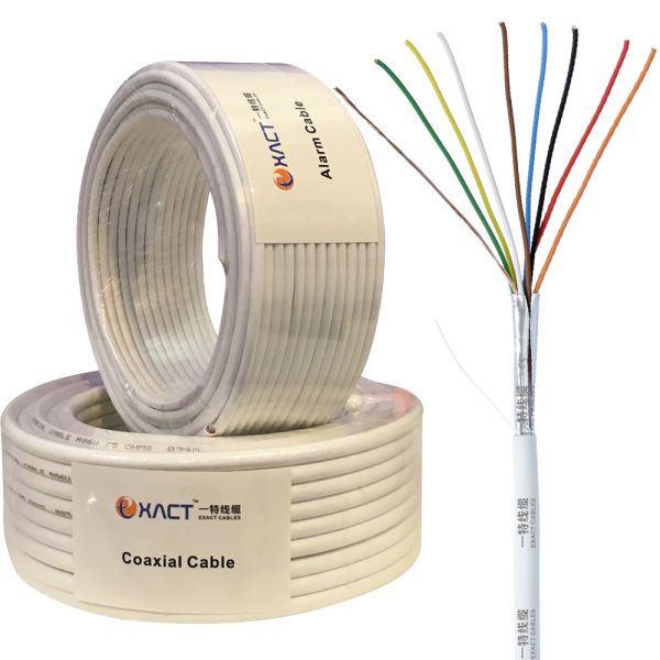 Shielded 6x0.22mm2 Stranded BC Copper Conductor CPR Eca Control Cable for CCTV System