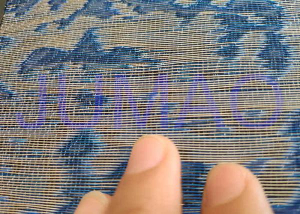 Fire Prevention Woven Laminated Metal Mesh Silvered Surface With 100mm-50m Length