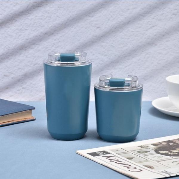 Coupe à vide en acier inoxydable isolé sans BPA Sus 304 Coupe à café en acier inoxydable avec couvercle antidérapant Finition mate OEM / ODM Acceptable