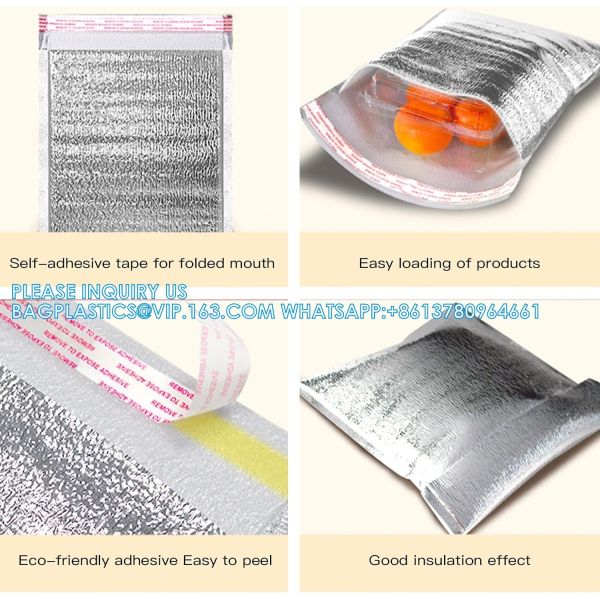 FREEZABLE LUNCH BAG,INSULATION ALUMINIUM FOIL BAG,THERMAL THERMO COOLER TOTE BAG,BENTO PICNIC,FRESH