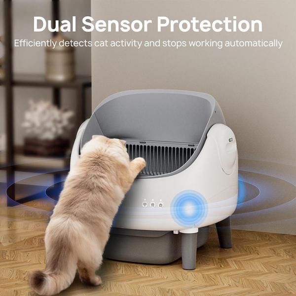 Automatic Self Cleaning Cat Litter Box with Sensor Extra Large Pet Toilet