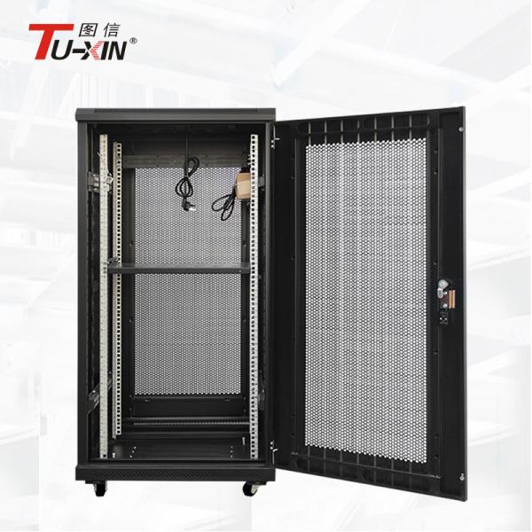 Floor Standing 22U Half Height Server Rack , 800mm Deep Data Rack Cabinet
