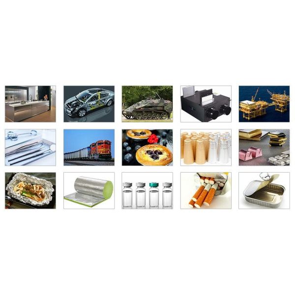 Food Grade Sheet Aluminum Foil Coil 300mm 2350mm 8011 Coated