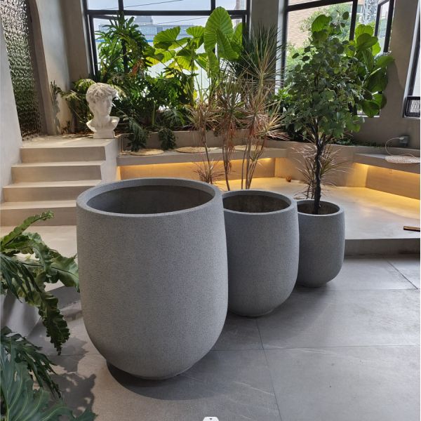 Внутренние и наружные стекловолокно цветочные горшки смола цветочный плантатор Китай оптом