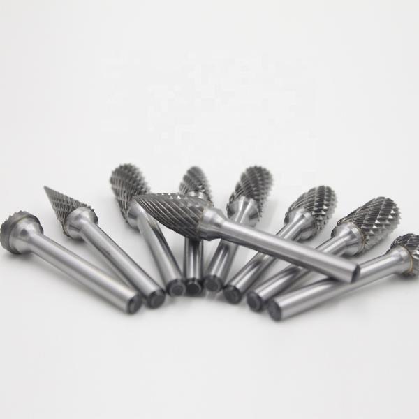Solid Rotary Burrs For Wood Carbide Wood Carving Bits Long Service Life