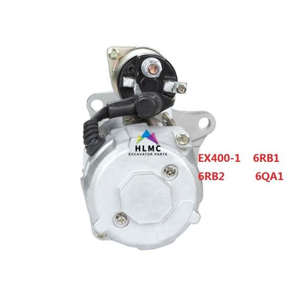 Excavator Parts Hitachi Excavator Isuzu Engine Starting Motor EX400-1/6QA1/6RB2/6RQ1