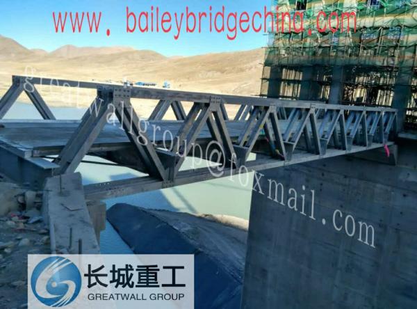 Stable Fortified Long Span Bailey Bridge Rental Steel Bridge Truss Assembly
